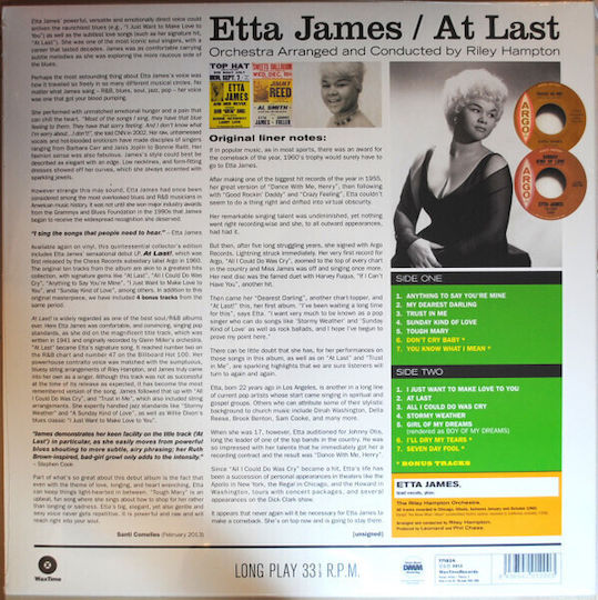 Etta James At Last Vinyl