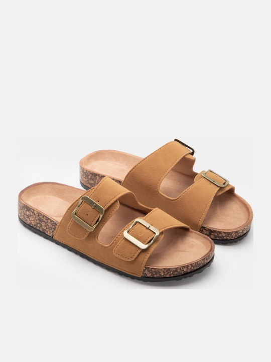 Дамски Сандали Flatforms Кафяви