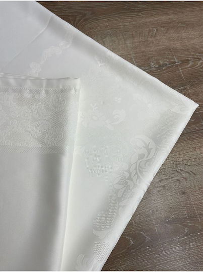 SteweHome Tischdecke Mit Spitze Beige 160x220cm