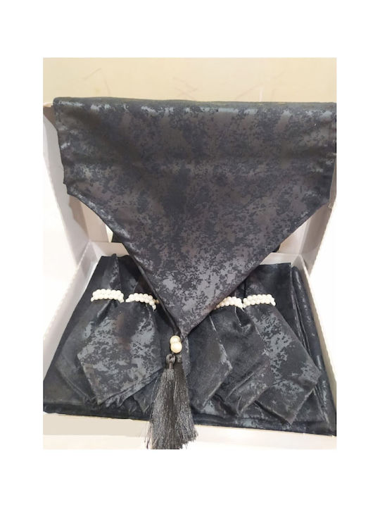 SteweHome Set Față De Masă Neagră 160x220cm