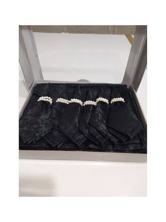 SteweHome Set Față De Masă Neagră 160x220cm