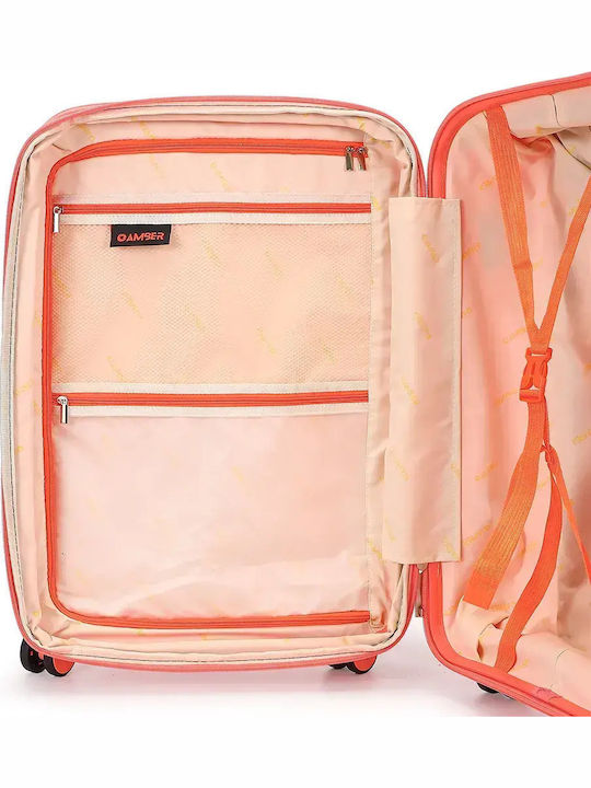 Amber Valiză De Călătorie Mare Scură Peachy Red Înălțime 75cm