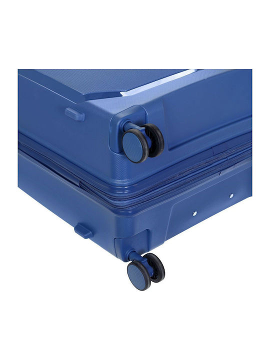 Diplomat Großer Reisetrolley Blau Höhe 75cm