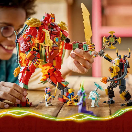 LEGO Ninjago Трансформиращ Механичен Дракон Wyldfyre за 9+ Години 821 Бройки