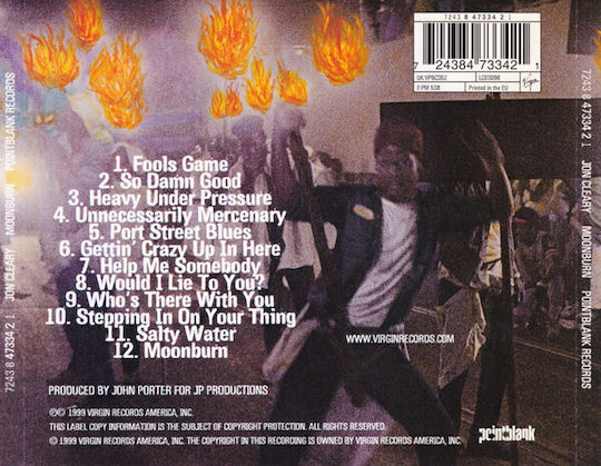 Jon Cleary Moonburn CD Μουσικής