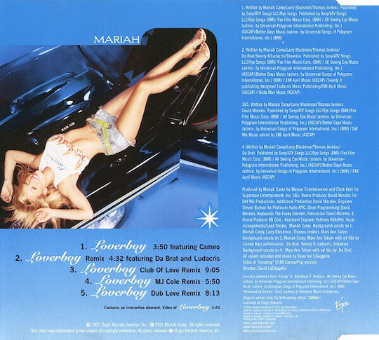 Mariah* Loverboy CD Μουσικής
