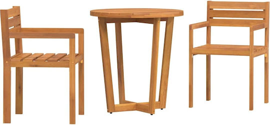 Ambiance Garden & Outdoor Furniture Set Dining Room 3 Pieces Acacia