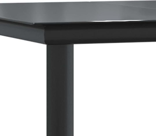Garten- und Outdoor-Möbelsets 7 Stück Schwarz mit Kissen