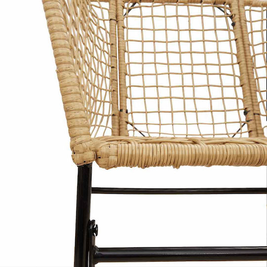 Set Sala De Mese Pentru Exterior 5 Piese Negru Cu Perne