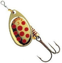 Mepps Aglia Decore Red Dots Momeli Artificiale Fluture Nr 1 Aur