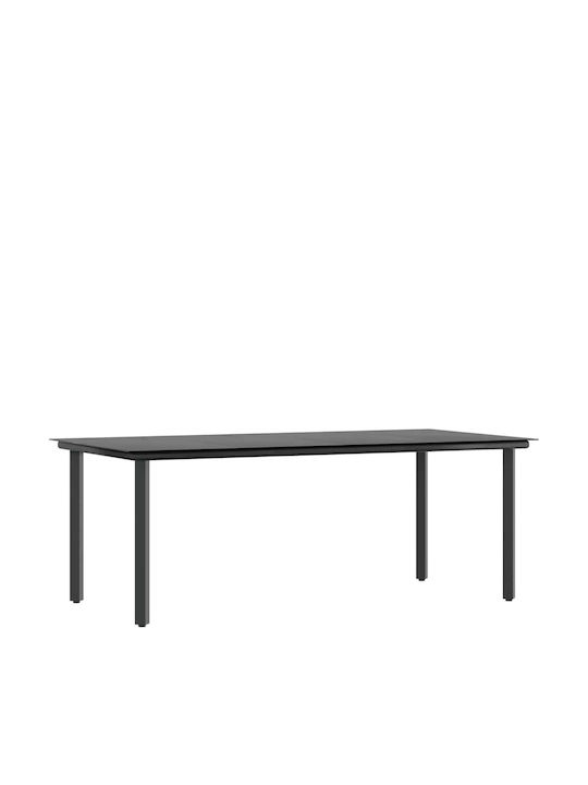 Garten- und Outdoor-Möbelsets Speisesaal 9 Stück Schwarz mit Kissen