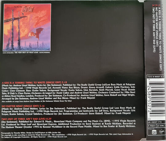 Meat Loaf A Kiss Is A Terrible Thing To Waste No Matter What CD Μουσικής