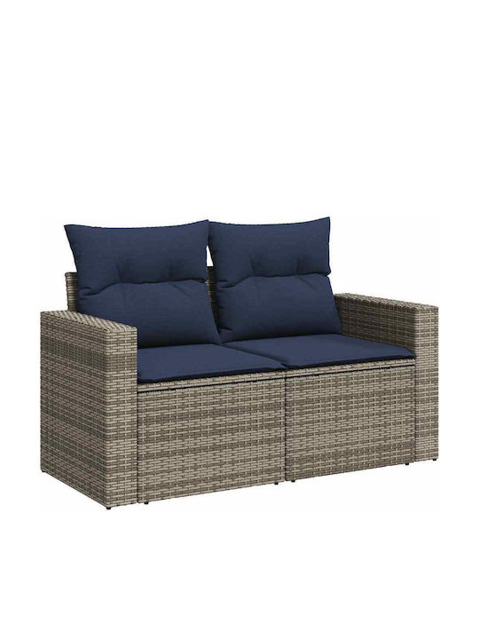 vidaXL Garden & Outdoor Furniture Sets Living Room Set 6 Pieces Gray with Pillows