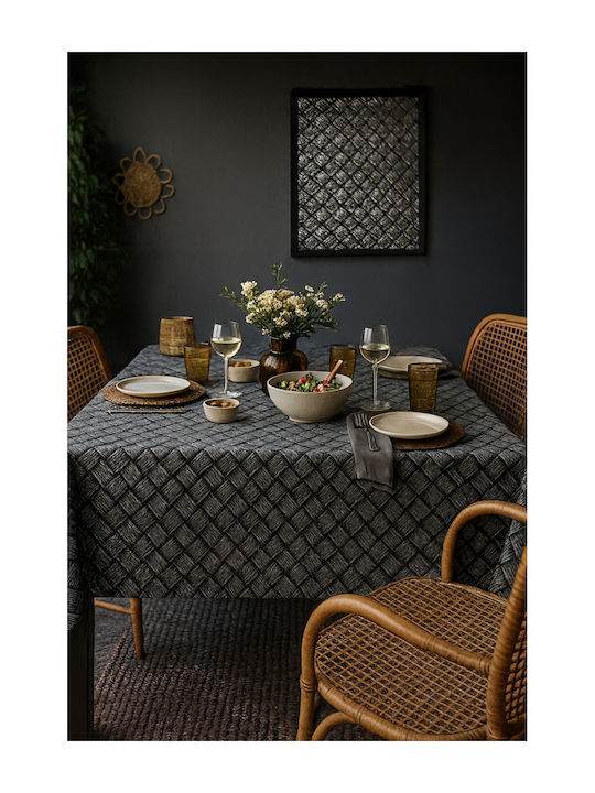 SteweHome Stain Resistant Tablecloth 3D Print 80x80cm
