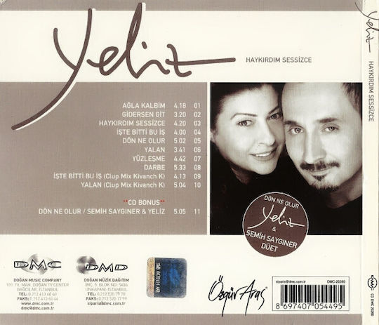 Yeliz Haykırdım Sessizce CD Μουσικής