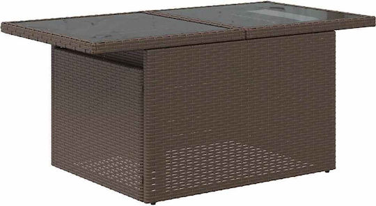 Garten- und Outdoor-Möbelsets 6 Stück Braun mit Kissen