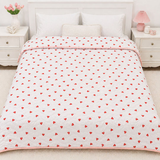 Kotonia Home Двоно Завивка 200x230см Червено