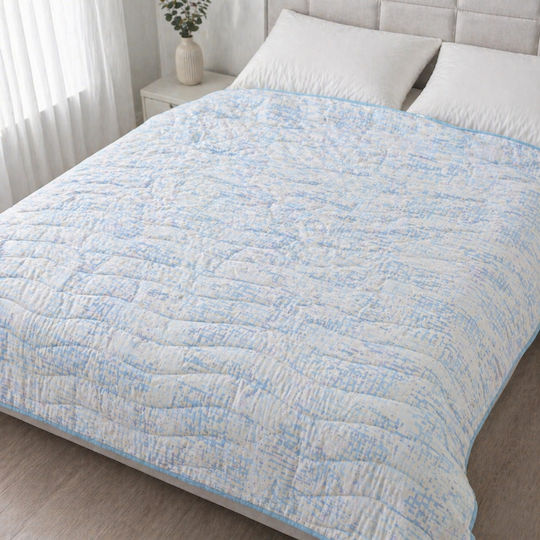 Kotonia Home Doppeltes 200x230cm Himmelblau