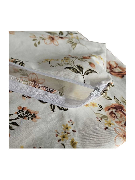 Kotonia Home Pătură Dublă cu Umplere Microfibra 200x230 cm Design Floral 150 GSM