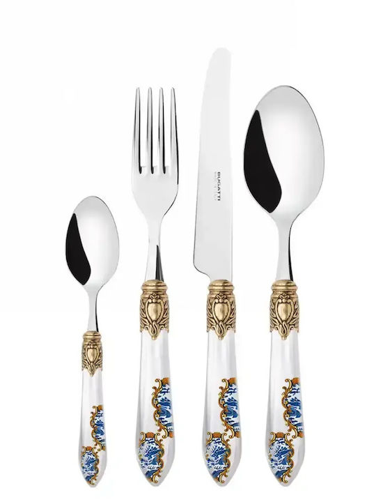 Casa Bugatti Oxford Collection Besteckset Edelstahl Weiß 24 Stück