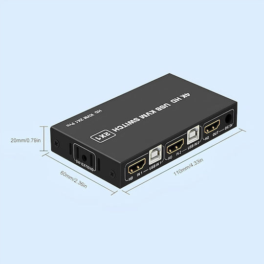 VA-1430295278 KVM & Data Switch with HDMI / USB
