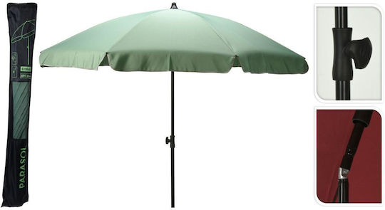 Umbrelă Rotundă Metalică Verde Φ1.85m