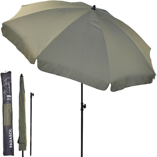 Umbrelă Rotundă Metalică Verde Φ1.85m