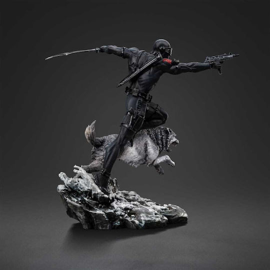 Iron Studios Gi Joe Snake Eyes W Timber Wolf 1/10 Bds Art Scale Statue Mib