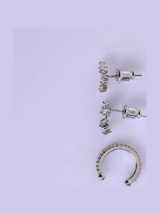 Celestino Set 3 Damen Ohrringe Silber