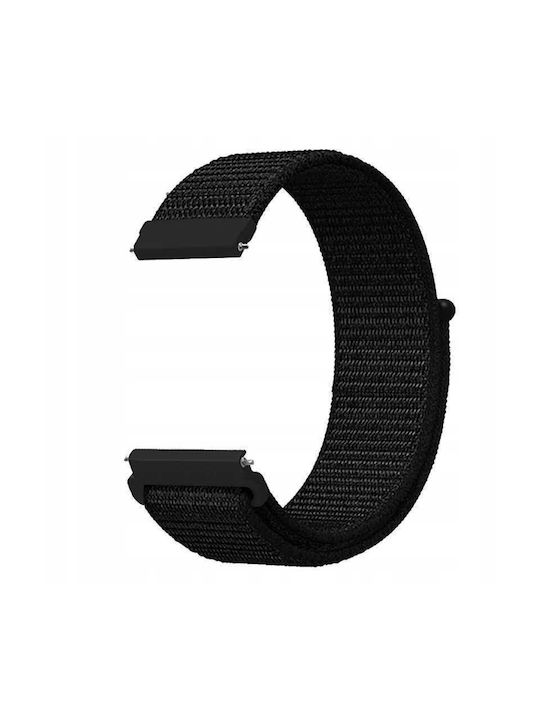 Spacecase Λουράκι Υφασμάτινο Μαύρο (22mm)
