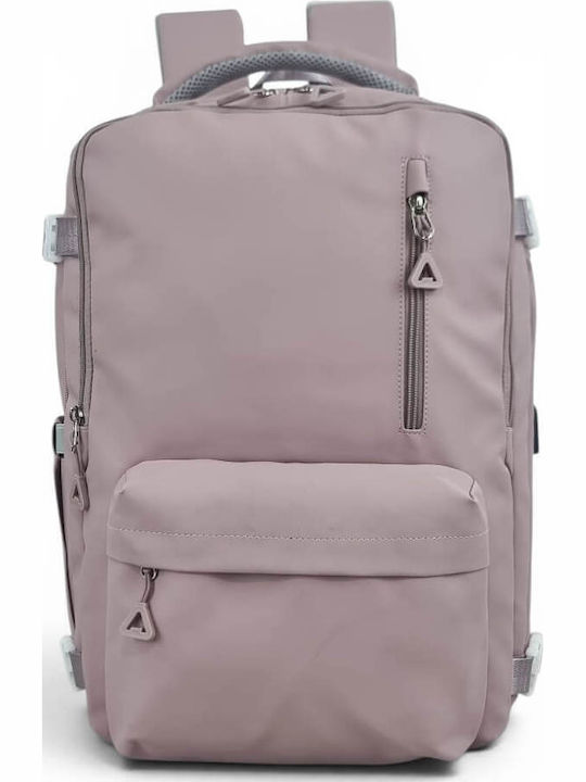 Playful Bags PS2429 Waterproof Laptop Backpack 15.6" with USB Port in Pink Colour