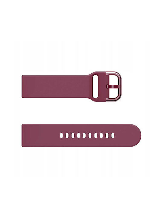 Spacecase Tragbare Bänder Silikonkohle Rot (Universal 20mm)