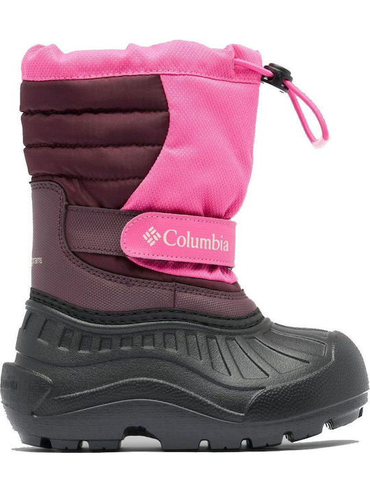 Kinder-Schneestiefeletten mit Klettverschluss Rosa