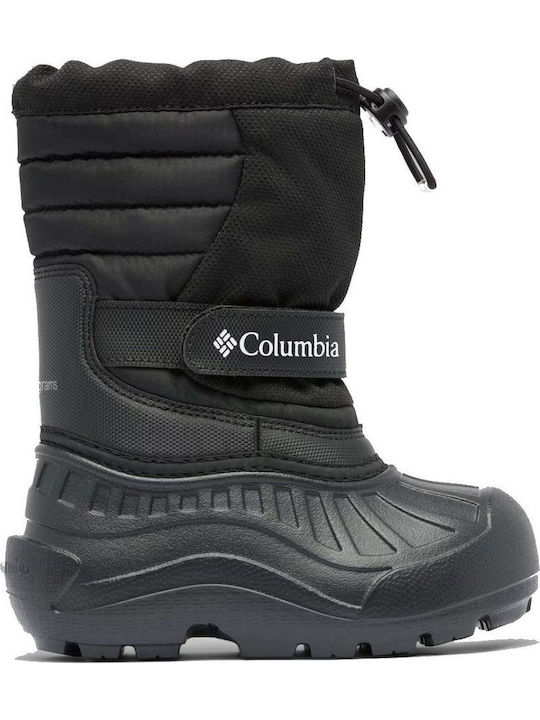 Kinder-Schneestiefeletten mit Klettverschluss Schwarz