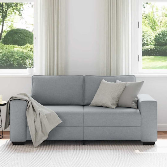 vidaXL Doppelsitzer Sofa Offenes Grau 180x77x82cm