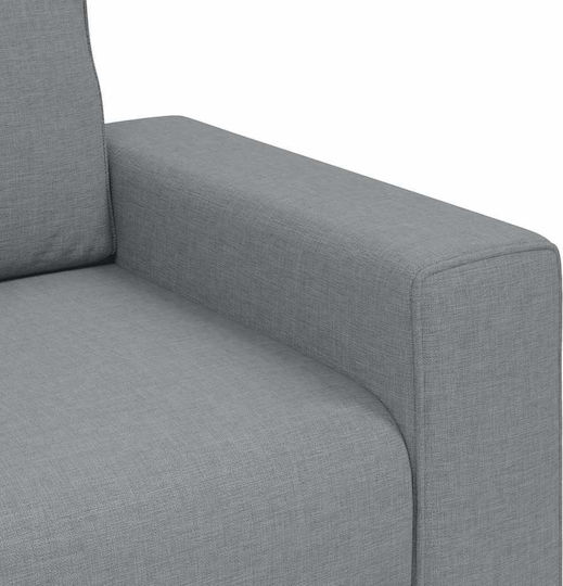 vidaXL Doppelsitzer Sofa Offenes Grau 180x77x82cm