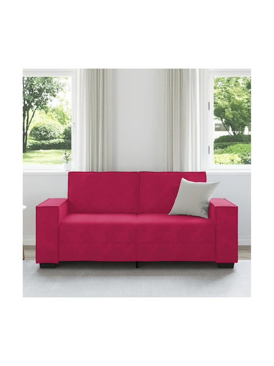 Doppelsitzer Sofa Samt Rotes 180x78x84cm