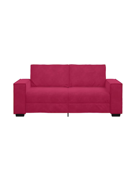 Doppelsitzer Sofa Samt Rotes 180x78x84cm