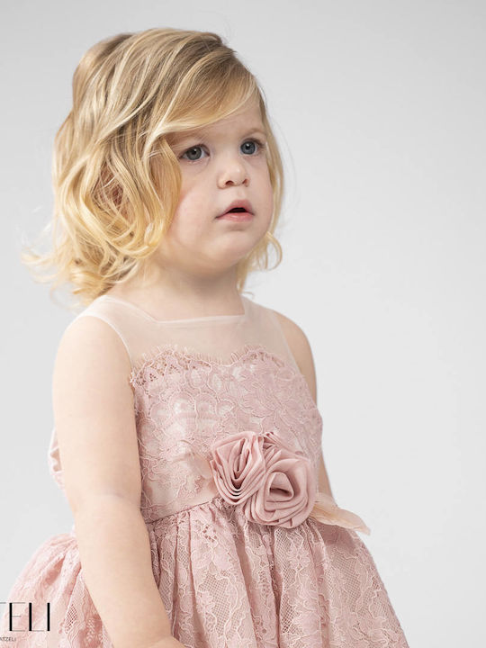Vinteli Rosa Taufkleid für Mädchen