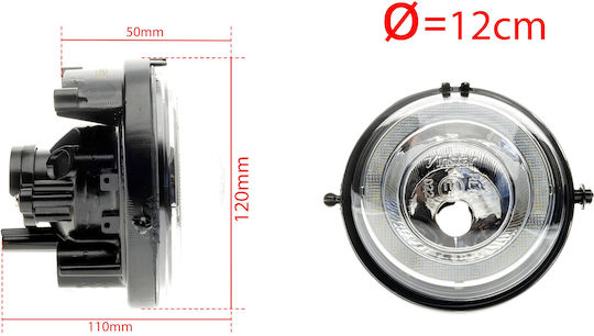 Einparts Duolight Dl35 Drl + Фарове за мъгла 2в1 Лампа Мини R58 R59 Лесен монтаж