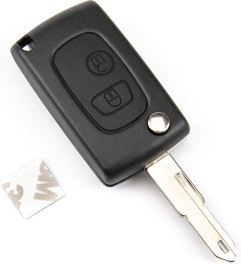Κέλυφος Αναδιπλούμενου Κλειδιού Peugeot 106 206 306 Boxer Expert Partner 2 Κουμπιά