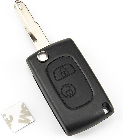 Κέλυφος Αναδιπλούμενου Κλειδιού Peugeot 106 206 306 Boxer Expert Partner 2 Κουμπιά