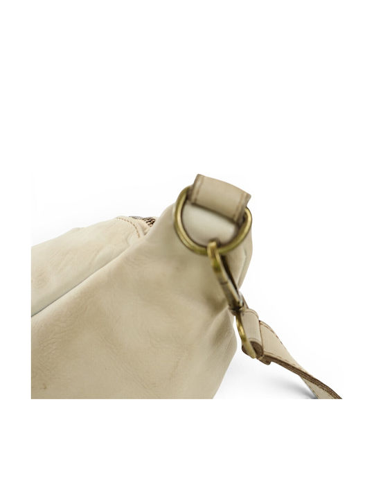 Leder Damen Crossbody Tasche Beige