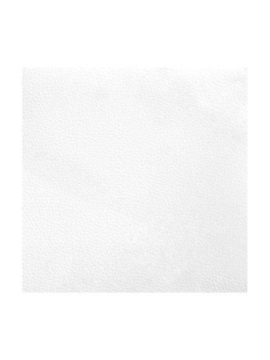 Canapea Cu Două Locuri Din Piele Ecologică Albă 160x81x84cm