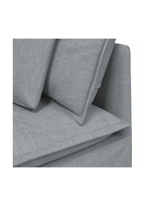 Ecksofa mit Rechte Ecke Offen Grau 300x200x64cm