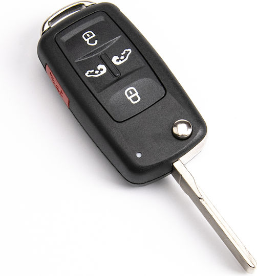 Foldable Key Shell Vw Sharan Crafter Seat Alhambra Hu66 5 Buttons