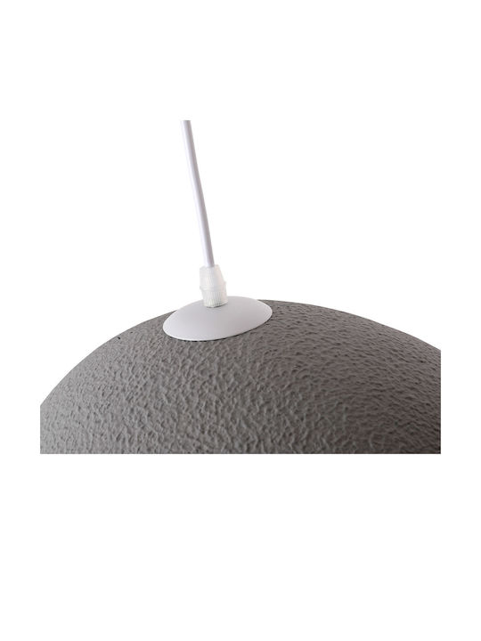 Agora Lighting Verstellbare Deckenleuchte Grau mit Lampenbirnensockel E27 40cm