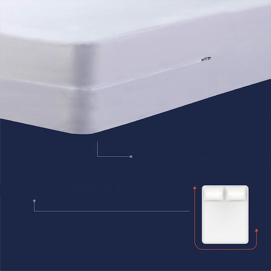 Protective Mattress Cover King Size Waterproof 180x200+30cm