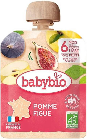 Babybio Frucht-Gemüse-Püree mit Geschmack Birne/Feige 90gr für 6+ Monate