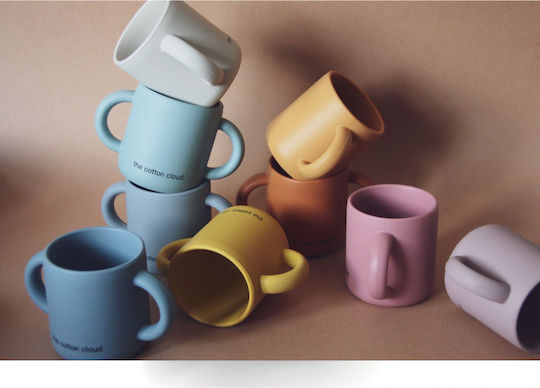 The Cotton Cloud Baby Cup Dusty made of Silicone Purple